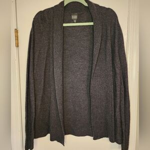 Eileen Fisher Gray Open Front Cardigan Size XL